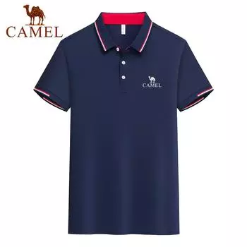 Новая летняя быстросохнущая влагоотводящая рубашка-поло, мужская рубашка-поло с вышивкой для делового отдыха и отдыха L