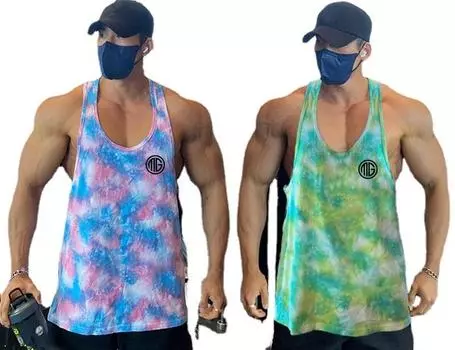 Новая летняя футболка для тренажерного зала, бодибилдинга, свободная камуфляжная сетка, быстросохнущая футболка без рукавов, спортивная одежда для бега на открытом воздухе, тонкая трендовая одежда M чёрный