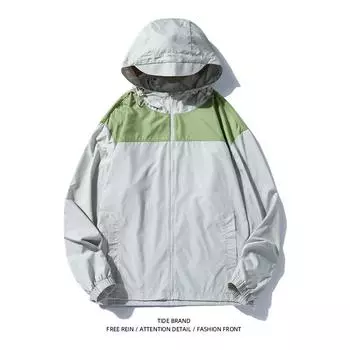 Новая летняя красивая одежда для защиты от солнца для мужчин, тонкая куртка с капюшоном, спортивная одежда для защиты от солнца Ice Silk для мужчин S