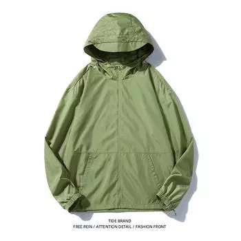 Новая летняя куртка с капюшоном для защиты от солнца, спортивная куртка с защитой от солнца Ice Silk для мужчин S