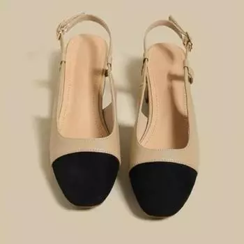 Новая летняя модная обувь на низком квадратном каблуке, корейская женская обувь одинакового цвета для вечеринок, дизайнерские универсальные сандалии Chaussure Femme 35