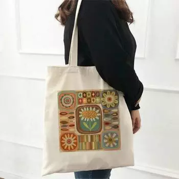 Новая летняя модная женская холщовая сумка на плечо в стиле ретро, с героями мультфильмов, каваи, милая, для колледжа, для девочек, повседневная холщовая сумка в стиле Харадзюку, большая вмести... 24*26cm