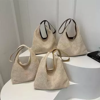 Новая летняя модная женская ручная работа, модная пляжная сумка-тоут на одно плечо для путешествий и путешествий