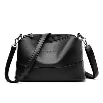 Новая летняя модная женская сумка для женщин в Европе и Америке, простая мягкая кожаная сумка через плечо, сумка через плечо