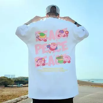 Новая летняя мужская футболка с 3D принтом компаса, футболки с короткими рукавами, простая модная мужская одежда, свободная футболка большого размера для мужчин 2024 4XL