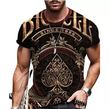 Новая летняя мужская модная футболка с индивидуальным рисунком, мужская футболка с принтом в виде сердца, топ XS чёрный