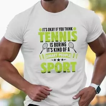Новая летняя мужская модная футболка с принтом в виде теннисной ракетки и буквами, мужская футболка, топ XS чёрный