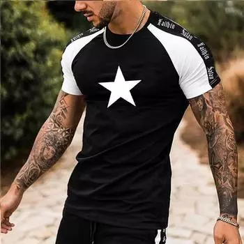 Новая летняя мужская модная футболка с принтом розы, мужская футболка, топ XS чёрный