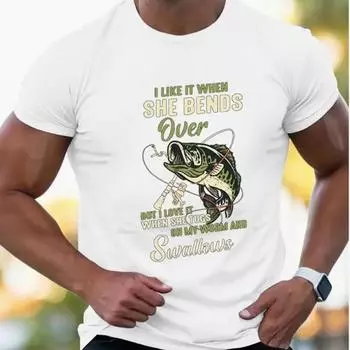 Новая летняя мужская модная футболка с принтом «рыболовная удочка», мужская футболка, топ XS чёрный