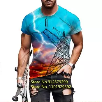 Новая летняя мужская повседневная футболка, крутая модная футболка с 3D принтом и молнией для мужчин, футболка с коротким рукавом XS белый