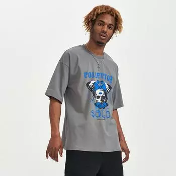 Новая летняя мужская повседневная футболка с круглым вырезом и короткими рукавами, уличная модная повседневная футболка с черепом и буквенным принтом для мужчин и женщин S