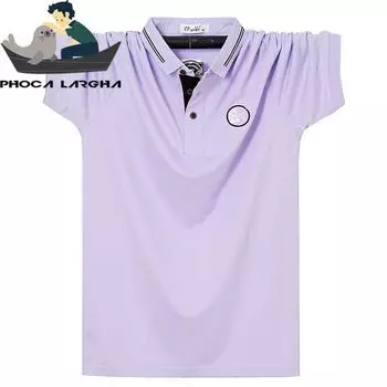 Новая летняя мужская рубашка поло с лацканами плюс толстая футболка с короткими рукавами, повседневная деловая одежда M хаки