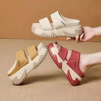 Новая летняя одежда Высокие каблуки Женские босоножки Сандалии Женская мода 35 красный