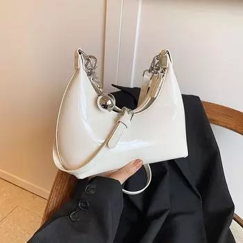 Новая летняя однотонная сумка через плечо из искусственной кожи, женская сумка через плечо, модный деловой тренд