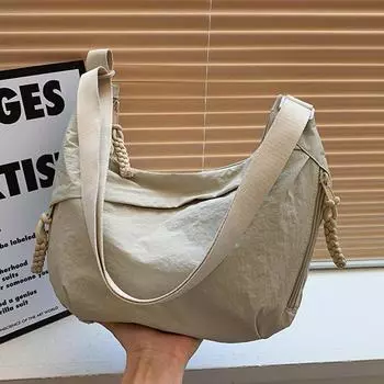 Новая летняя персонализированная повседневная сумка-тоут, модная сумка на одно плечо для поездок на работу, большая вместимость, сумка через плечо в корейском стиле