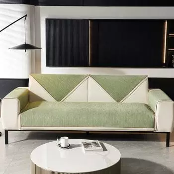 Новая летняя подушка для дивана из шенилла, высококачественная, нескользящая, легкая, роскошная, кожаная наволочка для дивана с прямыми рядами, тканевый чехол для полотенца 70*70cm
