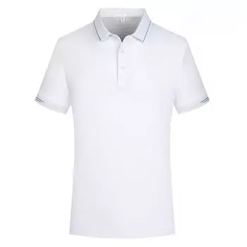 Новая летняя рубашка поло с коротким рукавом для мужчин, облегающая и дышащая S
