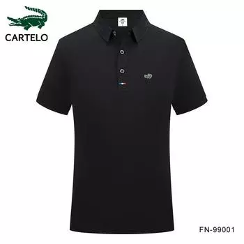 Новая летняя рубашка-поло с вышивкой. Прохладный и дышащий топ. Рубашка-поло из шелкового волокна для бизнеса и отдыха.