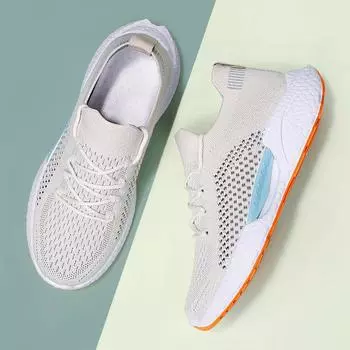 Новая летняя сетчатая дышащая женская спортивная обувь, легкие противоскользящие удобные женские кроссовки 35 чёрный