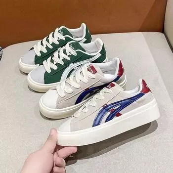 Новая летняя спортивная обувь, женская студенческая женская обувь на шнуровке одинакового цвета, модная повседневная универсальная белая женская обувь 35