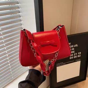 Новая летняя сумка 2024 года, простая и модная сумка через плечо, модная маленькая квадратная сумка-мессенджер, популярная сумка для поездок на работу в этом году чёрный