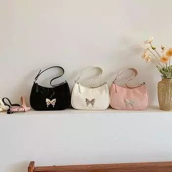 Новая летняя сумка-бабочка подмышкой, милая и классная женская сумка через плечо, маленькая квадратная сумка через плечо, женская сумка-полумесяц