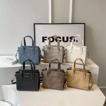 Новая летняя сумка для женщин, модная простая сумка через плечо, повседневная сумка через плечо, индивидуальная сумка-тоут с текстурой