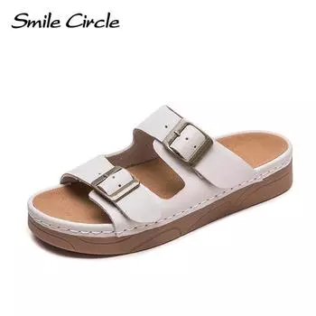 Новая летняя верхняя одежда на плоской подошве, модная обувь Bokken, модные тапочки, универсальная удобная женская обувь Tide 35 зелёный