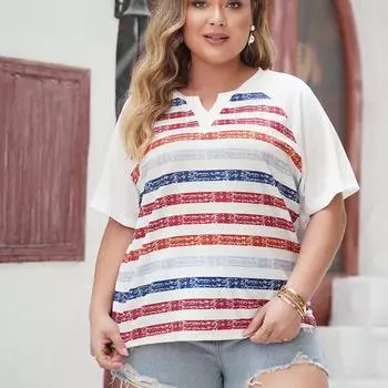 Новая летняя женская футболка с цветочным принтом и короткими рукавами. Удобная дышащая тонкая футболка. Повседневная модная футболка больших размеров. XL белый