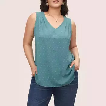 Новая летняя женская футболка с v-образным вырезом и коротким рукавом, однотонная повседневная пуловерная футболка без рукавов, модные свободные дышащие легкие топы с рюшами и майками XL светло-зеленый