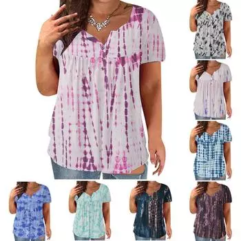 Новая летняя женская футболка с вертикальными полосками и постепенным изменением, большая женская футболка с короткими рукавами XXXL бежевый