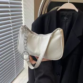 Новая летняя женская сумка 2024 года, модный тренд, креативная сумка через плечо в стиле ретро для поездок на работу чёрный