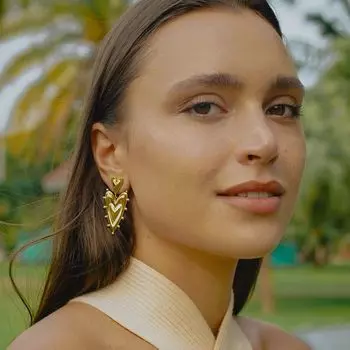 Новая личность преувеличенные большие серьги любви не выцветают высококачественные женские серьги из титановой стали серьги