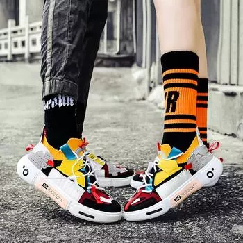 Новая личность простая 46 47 большой размер спортивная повседневная обувь увеличить все соответствующие Instagram супер огонь модная обувь мужская 39
