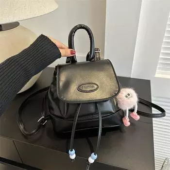 Новая личность ретро милый деним 2024 осень новый тренд девушка иностранный стиль рюкзак маленький рюкзак женщины белый