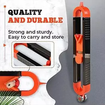 Новая линейка для разметки профиля, контурный шаблон с замком, регулируемый фиксатор, точный измерительный шаблон для деревообработки, дубликатор профиля чёрный