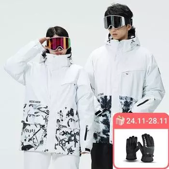 Новая лыжная куртка, женские и мужские лыжные куртки, зимняя уличная теплая утолщенная куртка для сноуборда XS