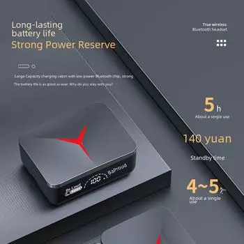 «Новая M90proTWS M88 — долговечная беспроводная гарнитура Bluetooth 5.3 с цифровым дисплеем и сенсорным управлением для игр» M90