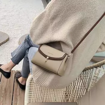 Новая маленькая квадратная сумка из натуральной кожи, женская сумка через плечо, простая сумка на одно плечо для мам среднего возраста