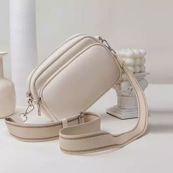 Новая маленькая квадратная сумка с узором личи, удобная плетеная сумка с широким плечевым ремнем, маленькая сумка на одно плечо, сумка через плечо бежевый