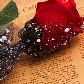 Новая марлевая пряжа упаковочная бумага ручная работа снежинка упаковочная бумага практичная пряжа сетка снежная точка пряжа сетка темно-розовый