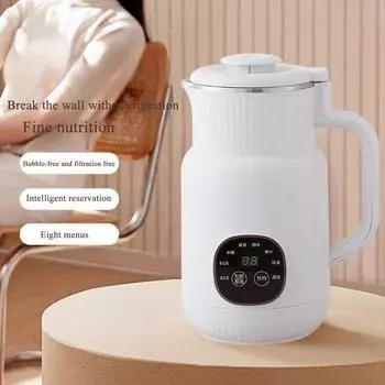 Новая машина для разрушения стенок, машина для производства соевого молока с сенсорным экраном, полностью автоматическая, приготовление сои, бесплатная фильтрация, бесплатное бытовое использование