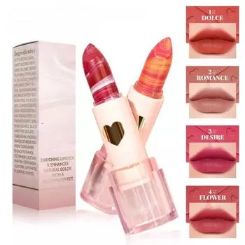 Новая матовая помада Marble Matte 4 цвета Увлажняющая матовая помада Velvet, легко поддающаяся окрашиванию