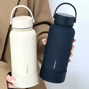 Новая матовая термокружка из нержавеющей стали термокружка студенческая спортивная кружка для воды портативная большая емкость 950ml