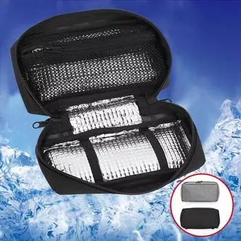 Новая медицина, охлаждающий чехол для диабетического инсулина, охладитель, сумка для льда, дорожный футляр чёрный