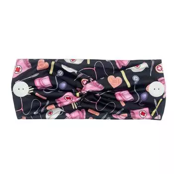 новая Медицинская Повязка для Волос Защитная Повязка на Голову для Женщин Медицинские Повязки для Волос Перекрещенная Эластичная Повязка для Волос для Девочек Мисс Банданы Модные Тюрбаны