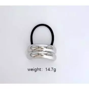 Новая Металлическая Гладкая Эластичная Резинка для Волос Повязка на Голову Хвост Заколка для Волос Головной Убор Винтажная Мода Аксессуары для Волос