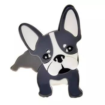 Новая милая брошь в виде бульдога, акриловая милая маленькая булавка для щенка, ювелирные изделия из ацетатного волокна, модные аксессуары для пальто, высокое качество