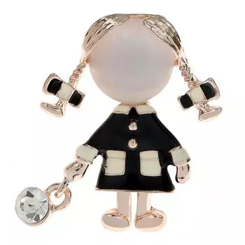 Новая милая красивая брошь для девочек, эмалированная булавка