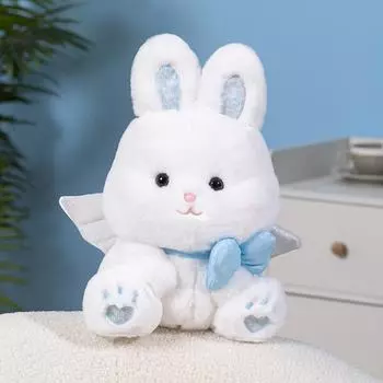 Новая милая кукла-кролик, ангел, кролик, плюшевая игрушка, украшение стола, кукла, девочка, сердце, дисплей, праздничный подарок синий